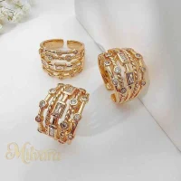 انگشترنگین دار باگت طرح طلا قیمت مناسب آنلاین