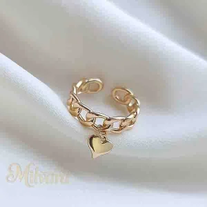 حلقه کارتیر قلب طلا نامزدی اکسسوری فروش آنلاین